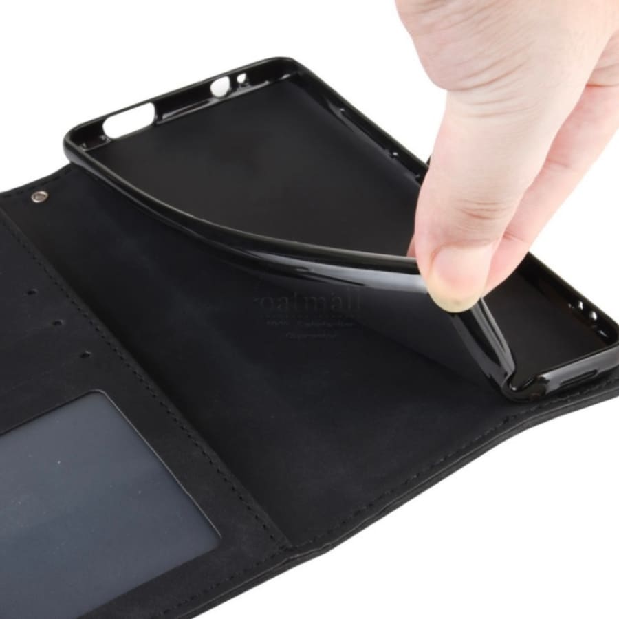 9eight5 wallet case for Samsung Galaxy Xcover 6 Pro and Xcover Pro 2, featuring card slots and protective cover.