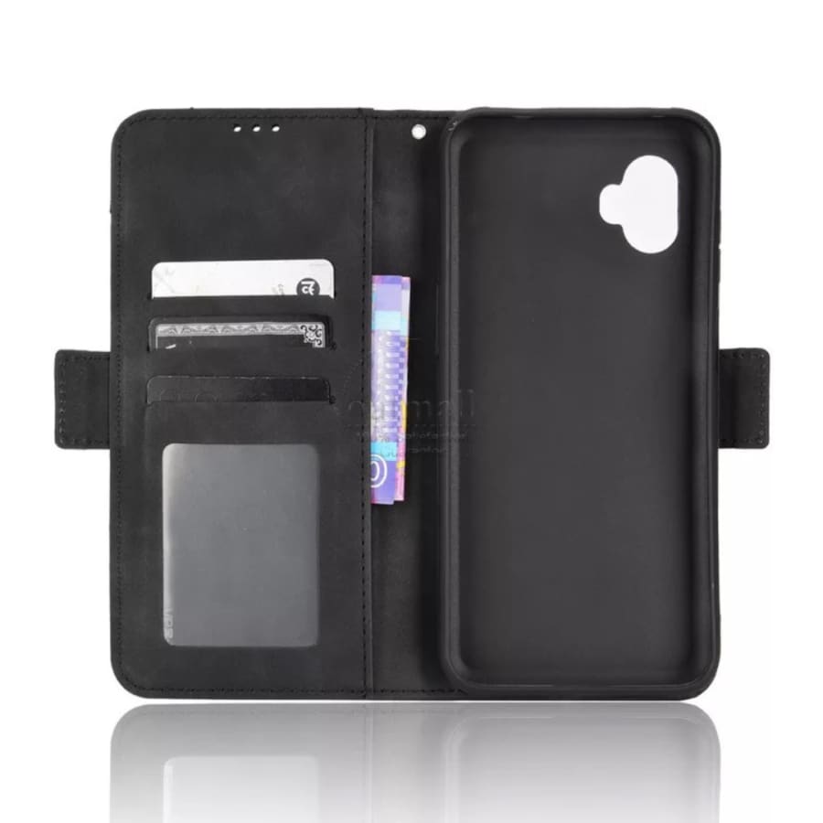 9eight5 wallet case for Samsung Galaxy Xcover 6 Pro and Xcover Pro 2, featuring card slots and protective design.