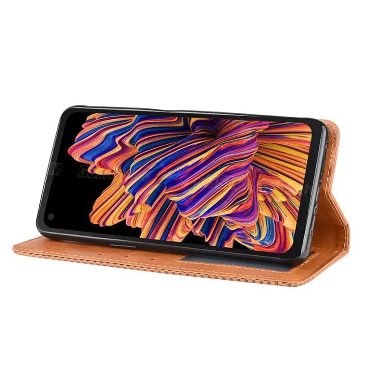 Wallet Case for Samsung Galaxy Xcover Pro (Brown) 9eight5