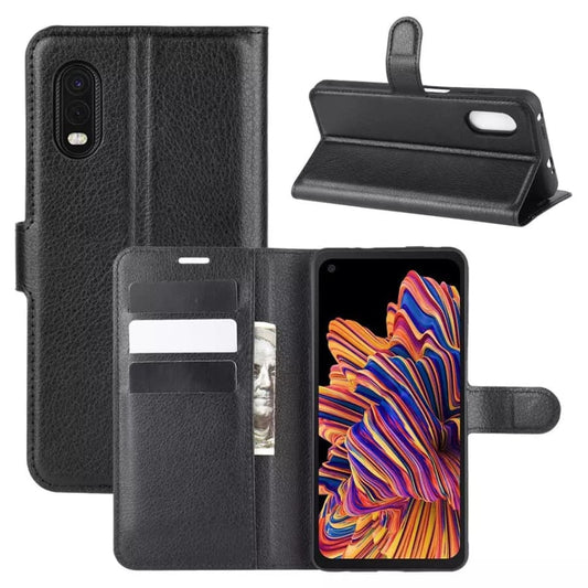 Wallet Case for Samsung Galaxy Xcover Pro (Black) 9eight5