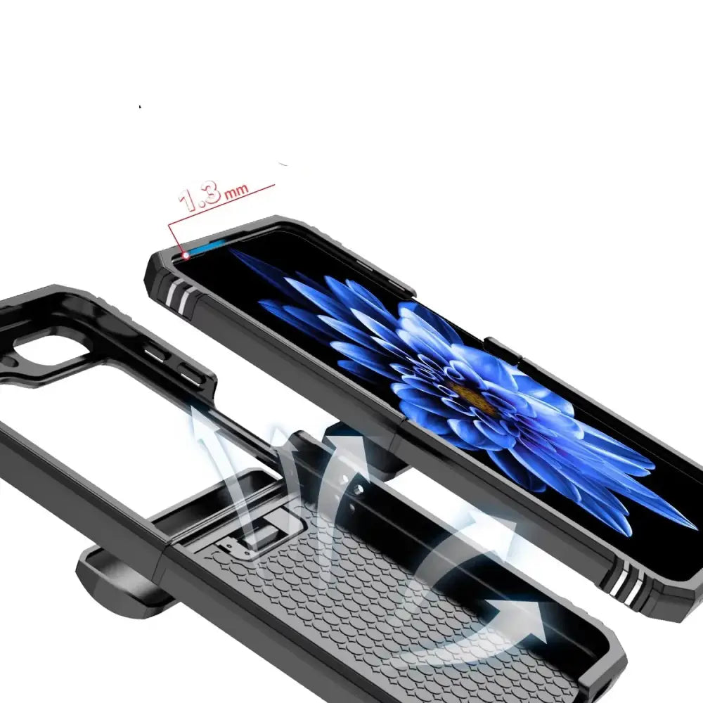 Samsung Galaxy Z Flip7 Phone Case with Ring Bracket (8 colours available) Habicare