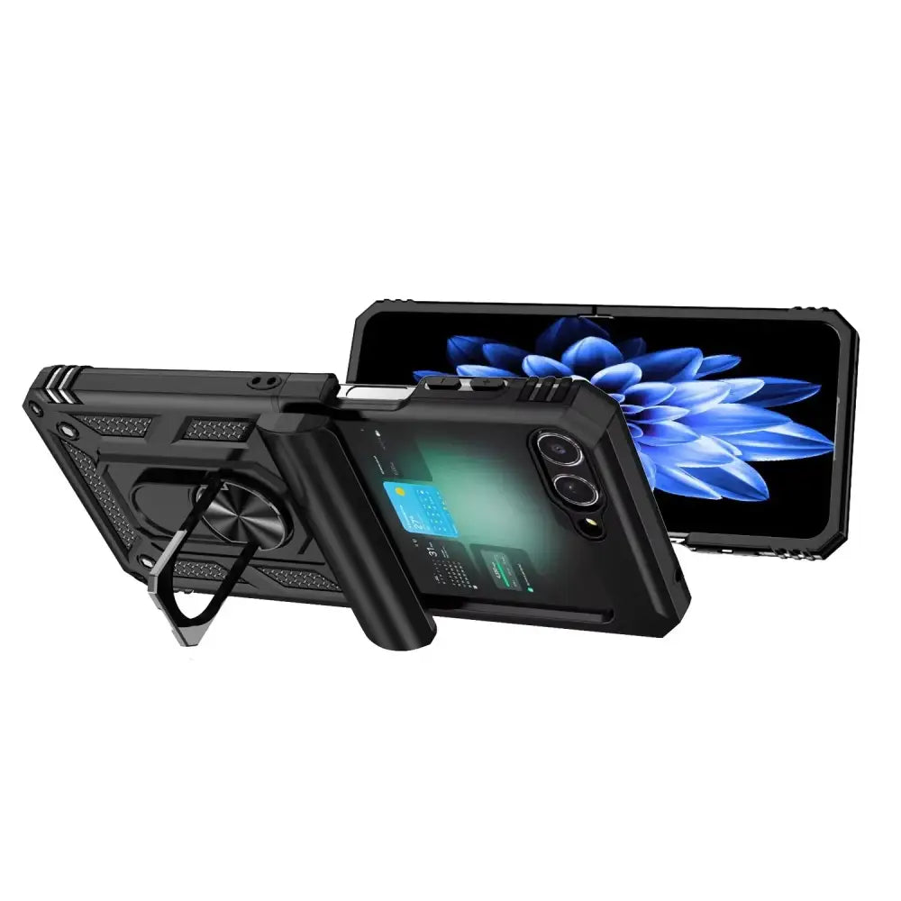 Samsung Galaxy Z Flip7 Phone Case with Ring Bracket (8 colours available) Habicare