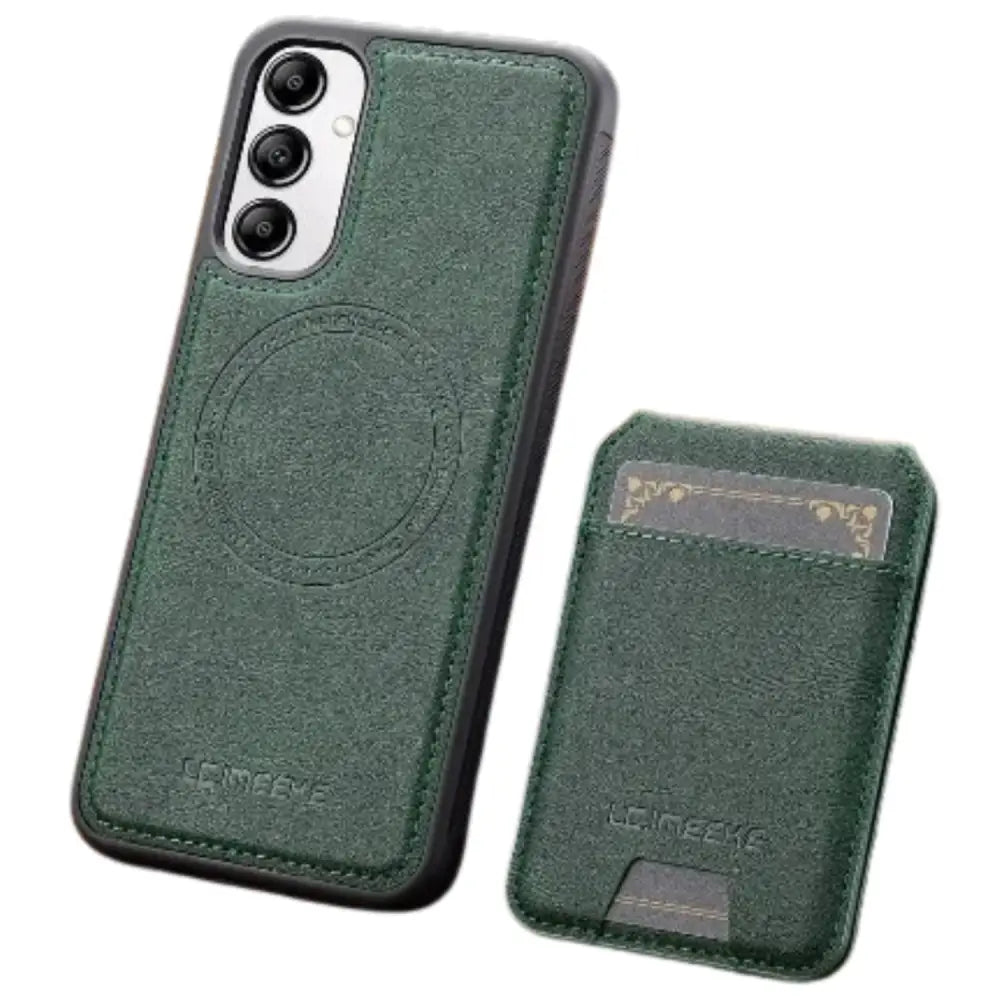 Magsafe Wallet Case for Samsung S/A Series 2-in-1 (Green) Habicare