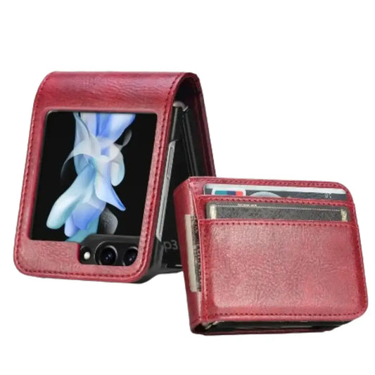 Leather Bag Case for Samsung Z Flip Series Habicare