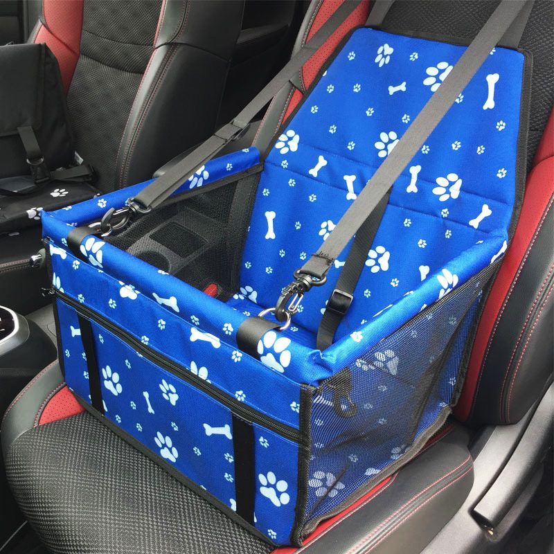 Waterproof Pet Cat Dog Car Seat Cover - Blue Pawn Bone dealonline.co.nz