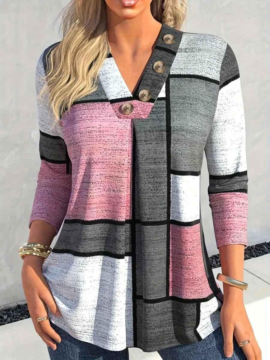Women's Seraph V-Line Button Knit Top