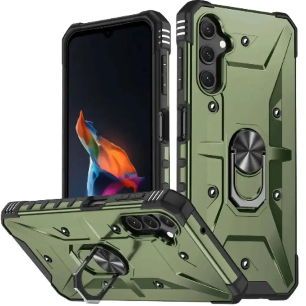 Shockproof Armor Case for Samsung Galaxy A & S Series (Green) Habicare