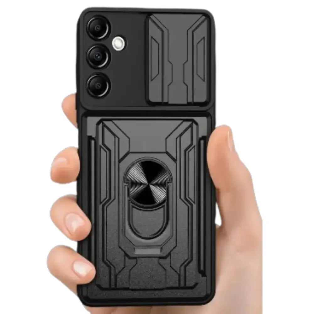 Shockproof Card Slot Case for Samsung Galaxy Note & S Series (Black) Habicare
