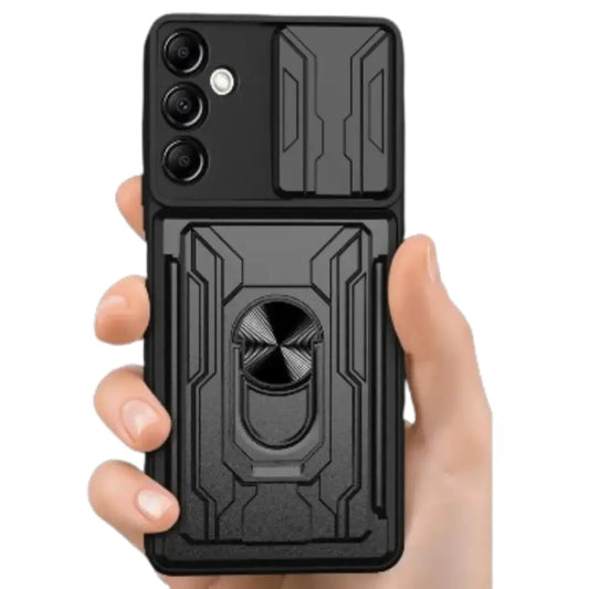 Shockproof Card Slot Case for Samsung Galaxy Note & S Series (Black) Habicare