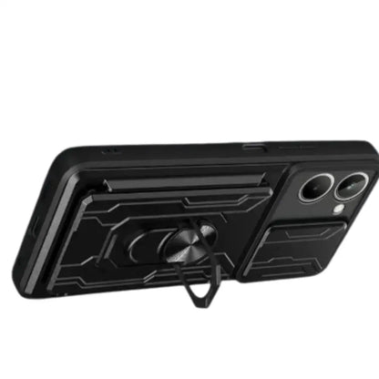 Shockproof Card Slot Case for Samsung Galaxy Note & S Series (Black) Habicare