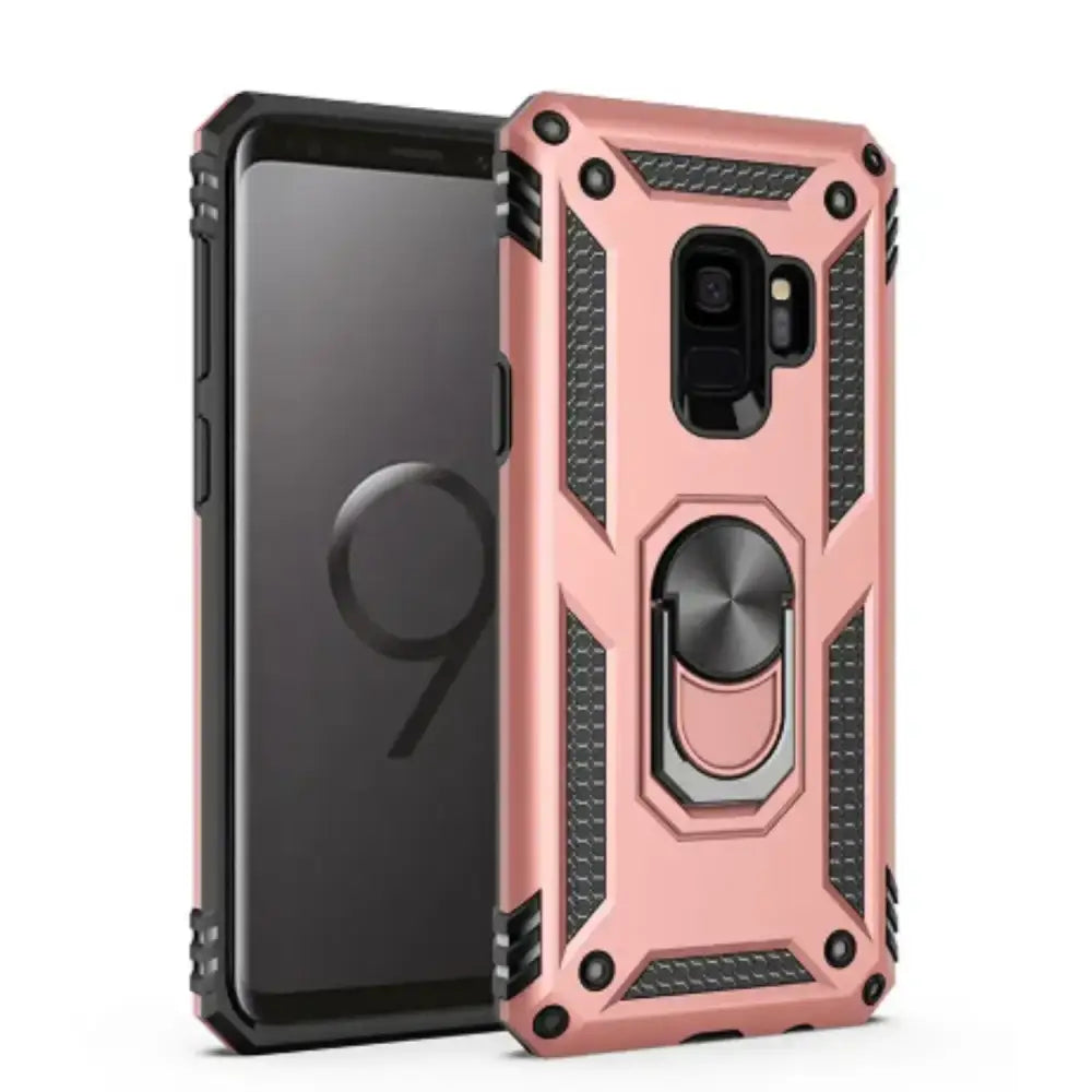 Shockproof Ring Holder Case for Samsung Galaxy Series (Pink) Habicare