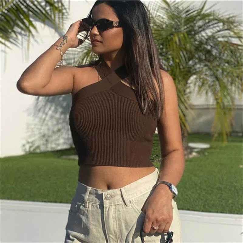 Women's Silhouette Stretch Halter Top