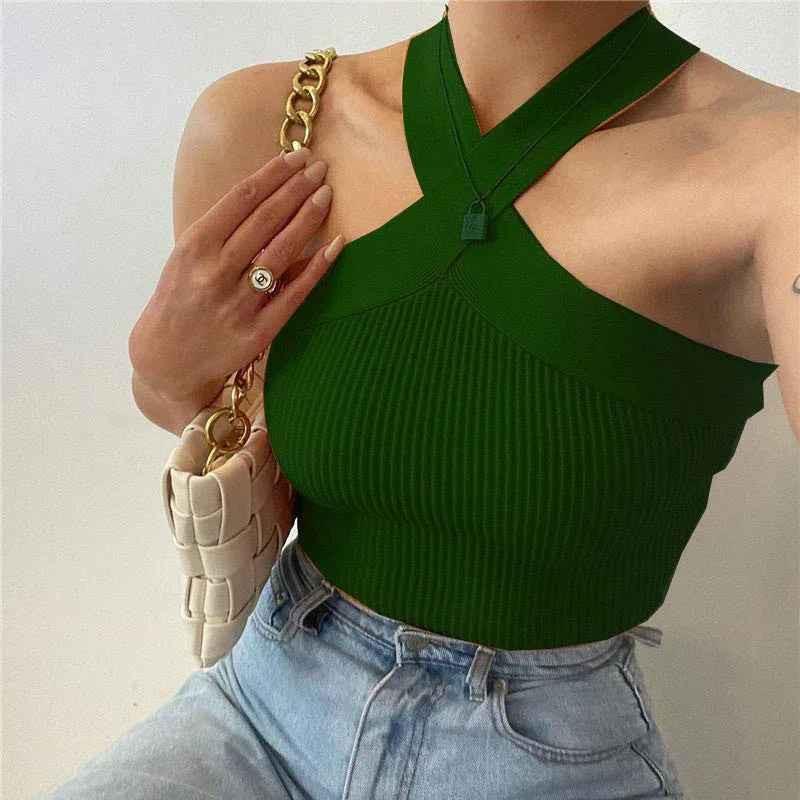 Women's Silhouette Stretch Halter Top