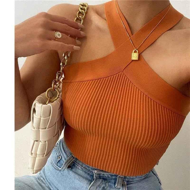 Women's Silhouette Stretch Halter Top
