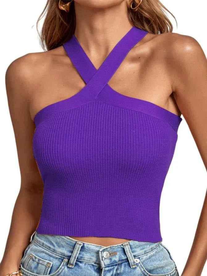 Women's Silhouette Stretch Halter Top