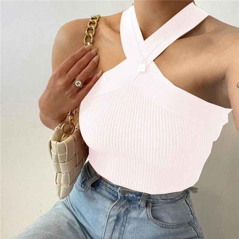Women's Silhouette Stretch Halter Top