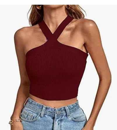 Women's Silhouette Stretch Halter Top