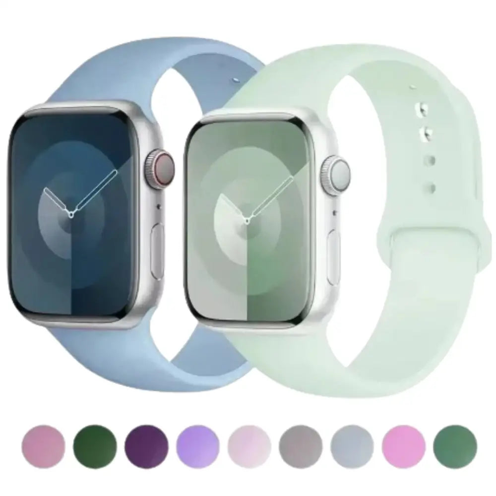 Silicone Band for Apple Watch Series (38mm - 42mm) (available in 45 colours) Habicare