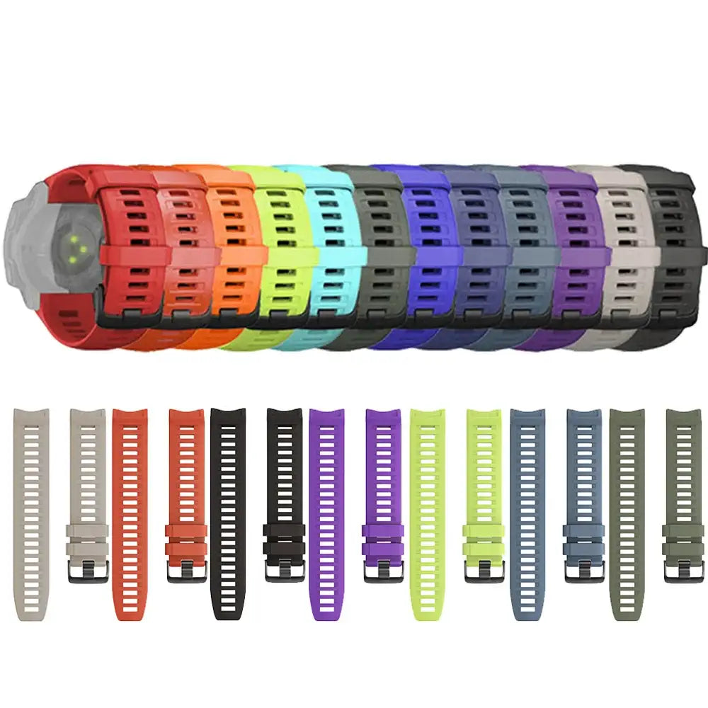 Silicone Strap for the Garmin Instinct 1/2/Esports/Solar Series (22mm) (13 colours available) Habicare
