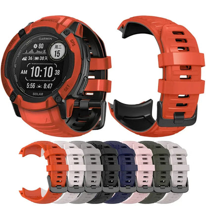 Silicone Strap for the Garmin Instinct 2X Solar Series (available in 4 colours) Habicare