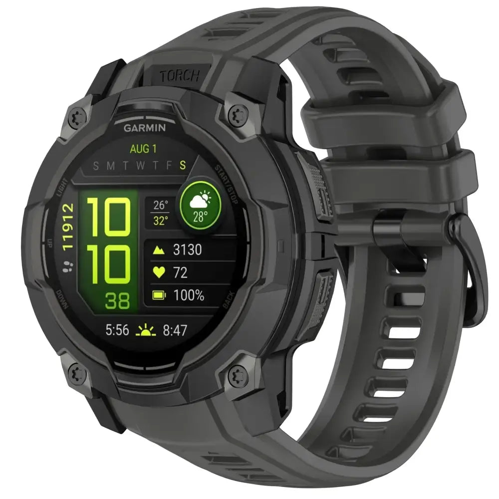 Silicone Strap for the Garmin Instinct 3/3 Solar Series (45 & 50mm) (12 colours available) Habicare