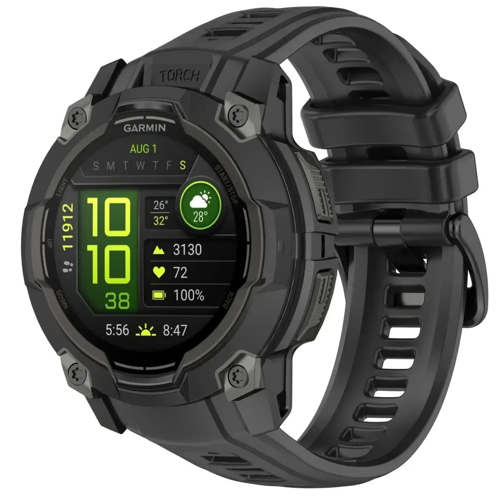 Silicone Strap for the Garmin Instinct 3/3 Solar Series (45 & 50mm) (12 colours available) Habicare