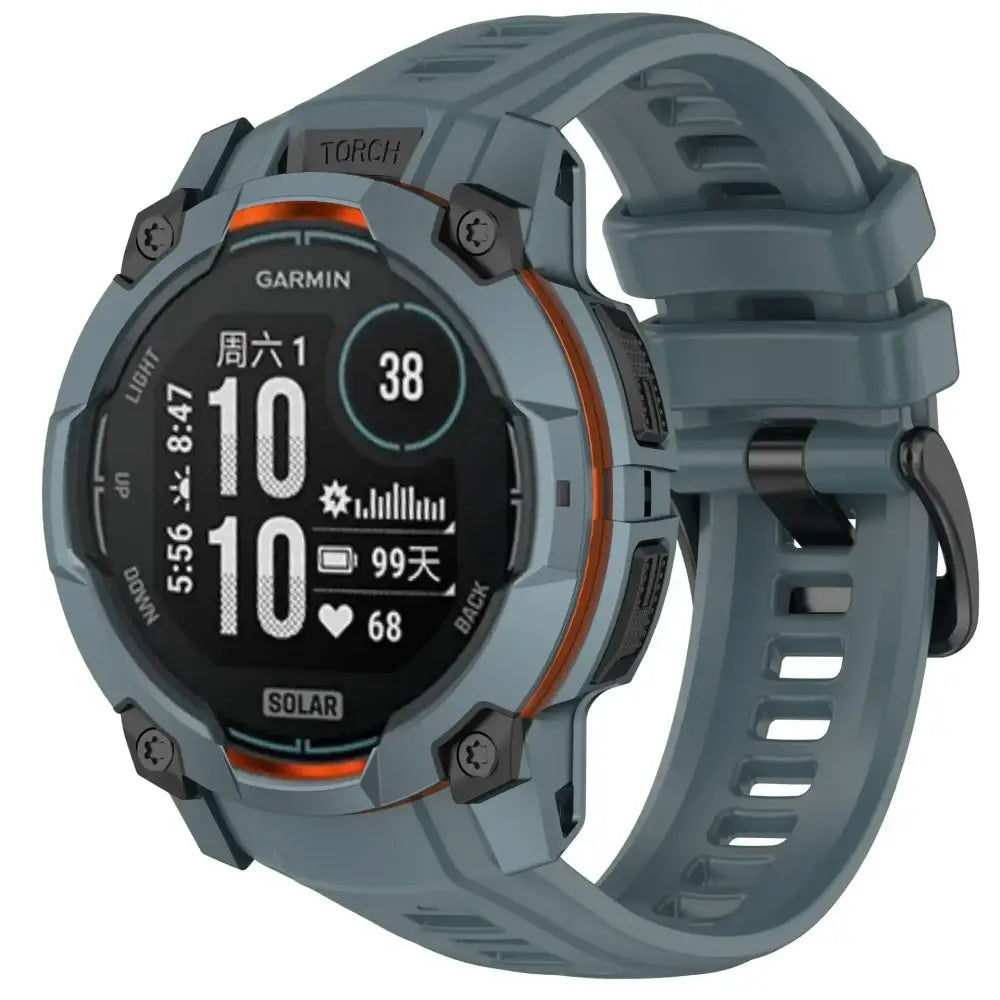 Silicone Strap for the Garmin Instinct 3/3 Solar Series (45 & 50mm) (12 colours available) Habicare