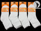 Crew Socks 12 Pairs/pack  Kids' 4-7 years Thin White dealonline.co.nz