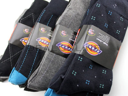 Crew Socks Business Socks Patterned Socks Mix RANDOM  WHOLESALE - (60 Pairs) dealonline.co.nz