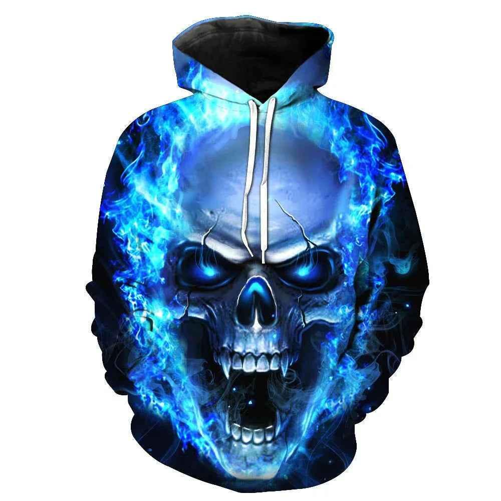 Urban Streetwear Skull Print Jacket