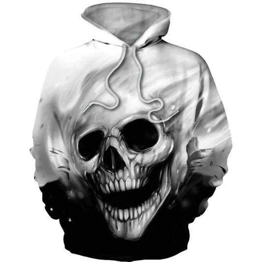 Urban Streetwear Skull Print Jacket