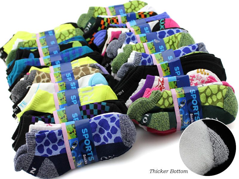 (60 Pairs) Women's Sport Socks Cushioned Socks Ankle Socks dealonline.co.nz