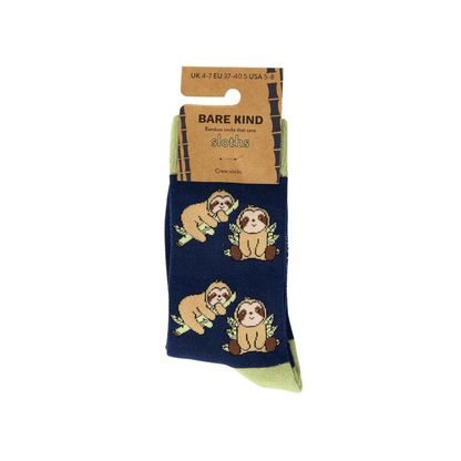 Save the Blue Sloth Bamboo Socks