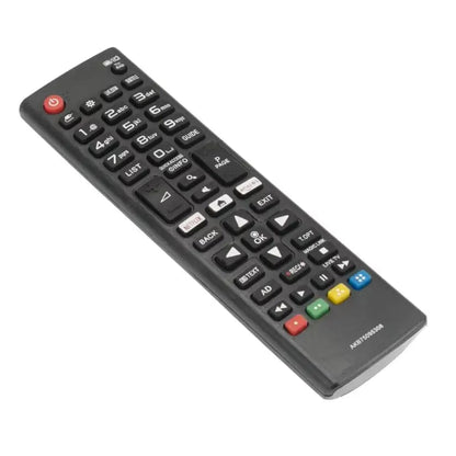 LG smart TV remote control by 9eight5, sleek electronic remote with buttons for LG television operation.