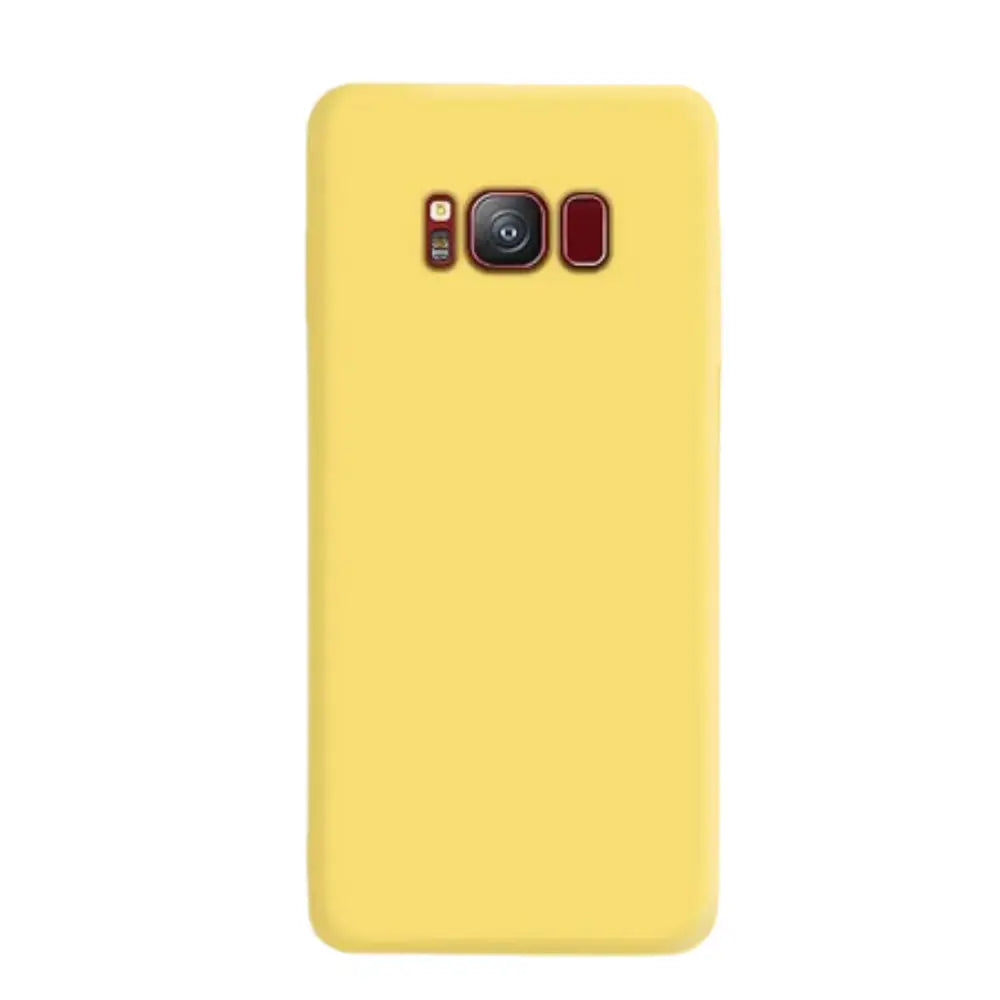 Soft Silicone Cover for Samsung Galaxy Note & S Series (Yellow) Habicare