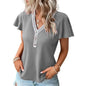 Women's Soft Waffle Texture T-Shirt