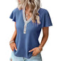 Women's Soft Waffle Texture T-Shirt