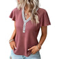 Women's Soft Waffle Texture T-Shirt
