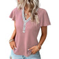 Women's Soft Waffle Texture T-Shirt