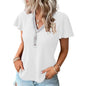 Women's Soft Waffle Texture T-Shirt