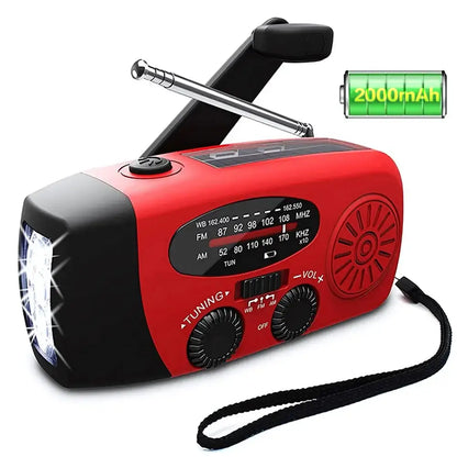 Solar Hand Crank Emergency Radio & Power Bank Habicare