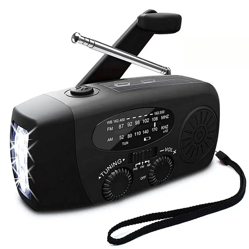 Solar Hand Crank Emergency Radio & Power Bank Habicare