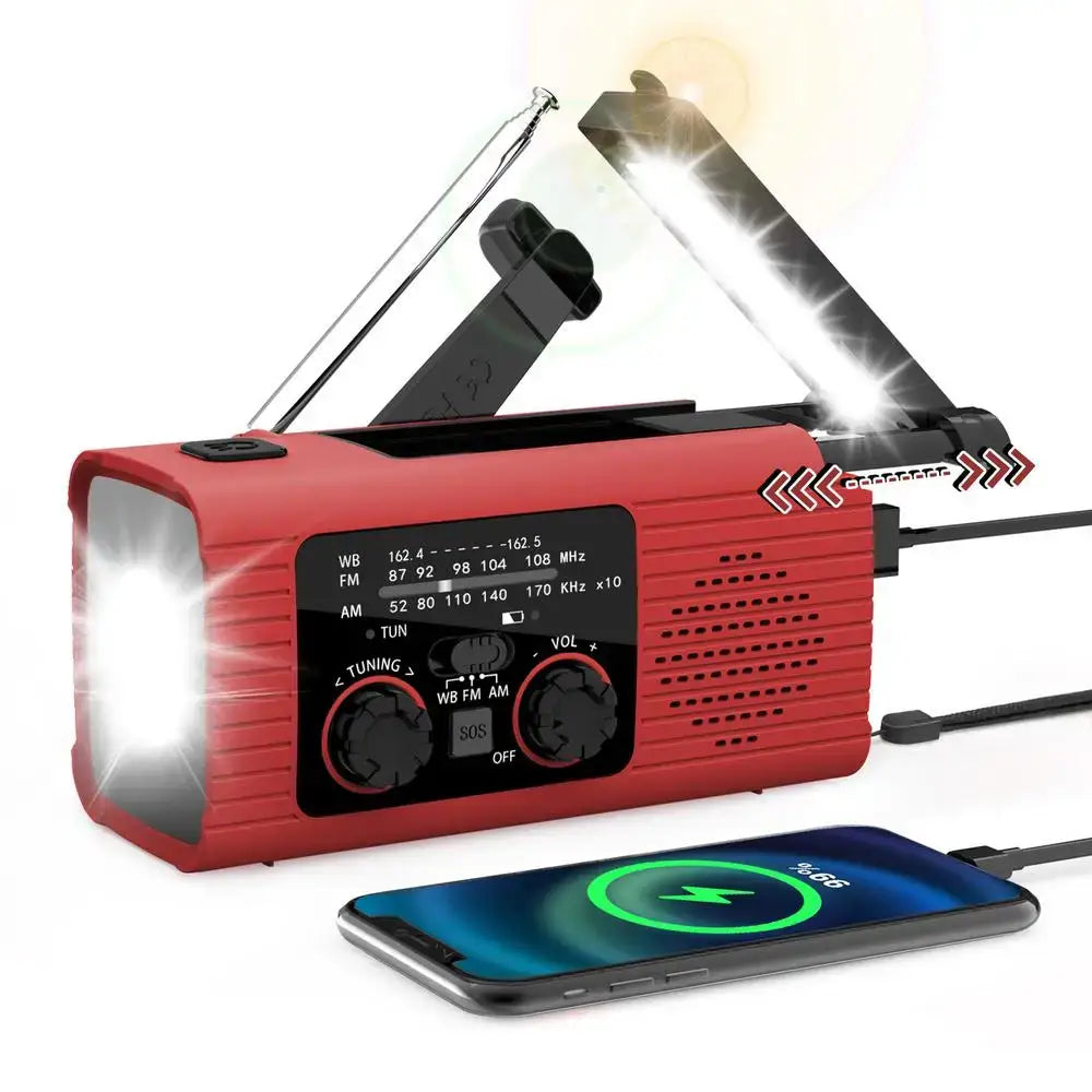 Solar Powered Hand Crank Survival Radio Habicare