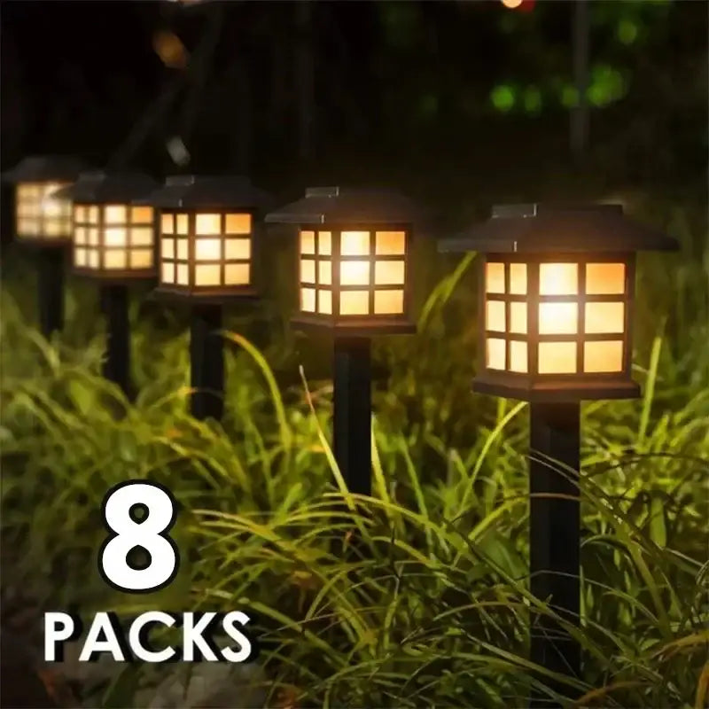 Solar LED Pathway Lights (2/4/6/8Pcs) Habicare