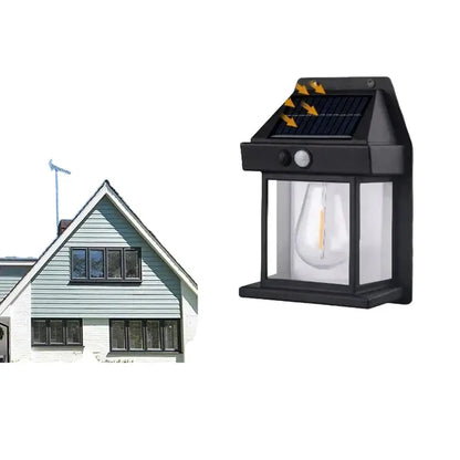 Solar Waterproof Outdoor LED Wall Light with Motion Sensor Habicare