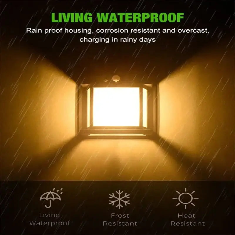 Solar Waterproof Outdoor LED Wall Light with Motion Sensor Habicare