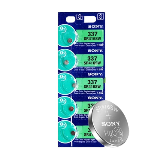 Sony 337 / SR416SW Watch Batteries (5 Pack) That Watch Shop