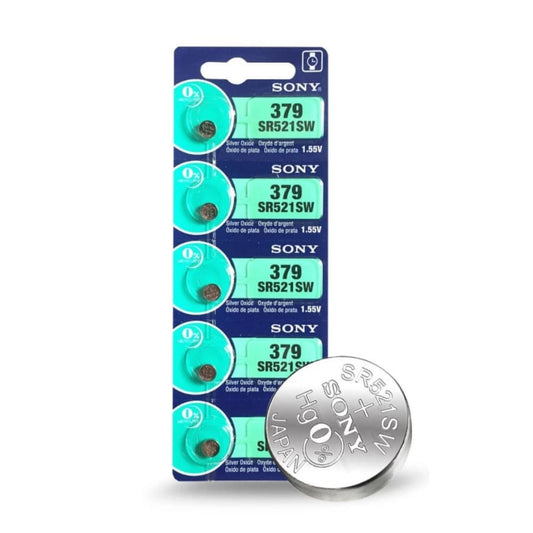 Sony 379 / SR521SW Watch Batteries (5 Pack) That Watch Shop