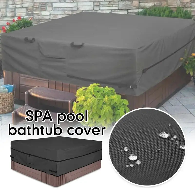 SPA Hot Tub Dust Cover – Square Outdoor Pool & Jacuzzi Cover (different sizes available) Habicare