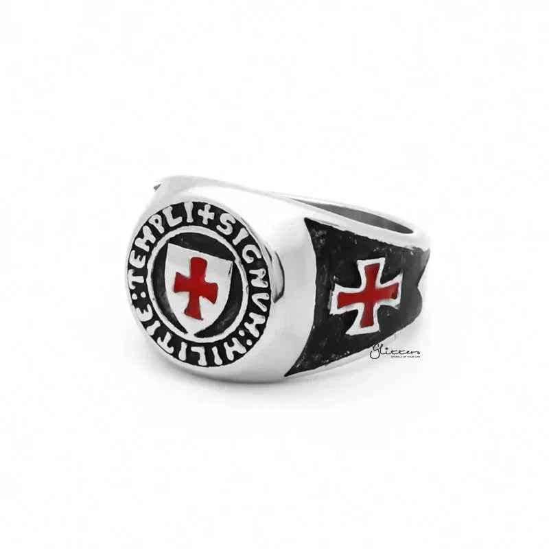 Stainless Steel Knights Templar Ring
